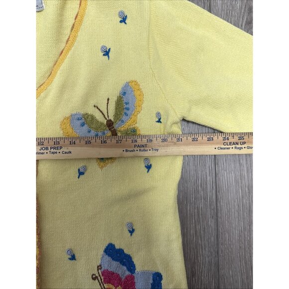 Storybook Knits Exclusively for HSN SIZE L YELLOW BUTTERFLIES - Picture 10 of 12
